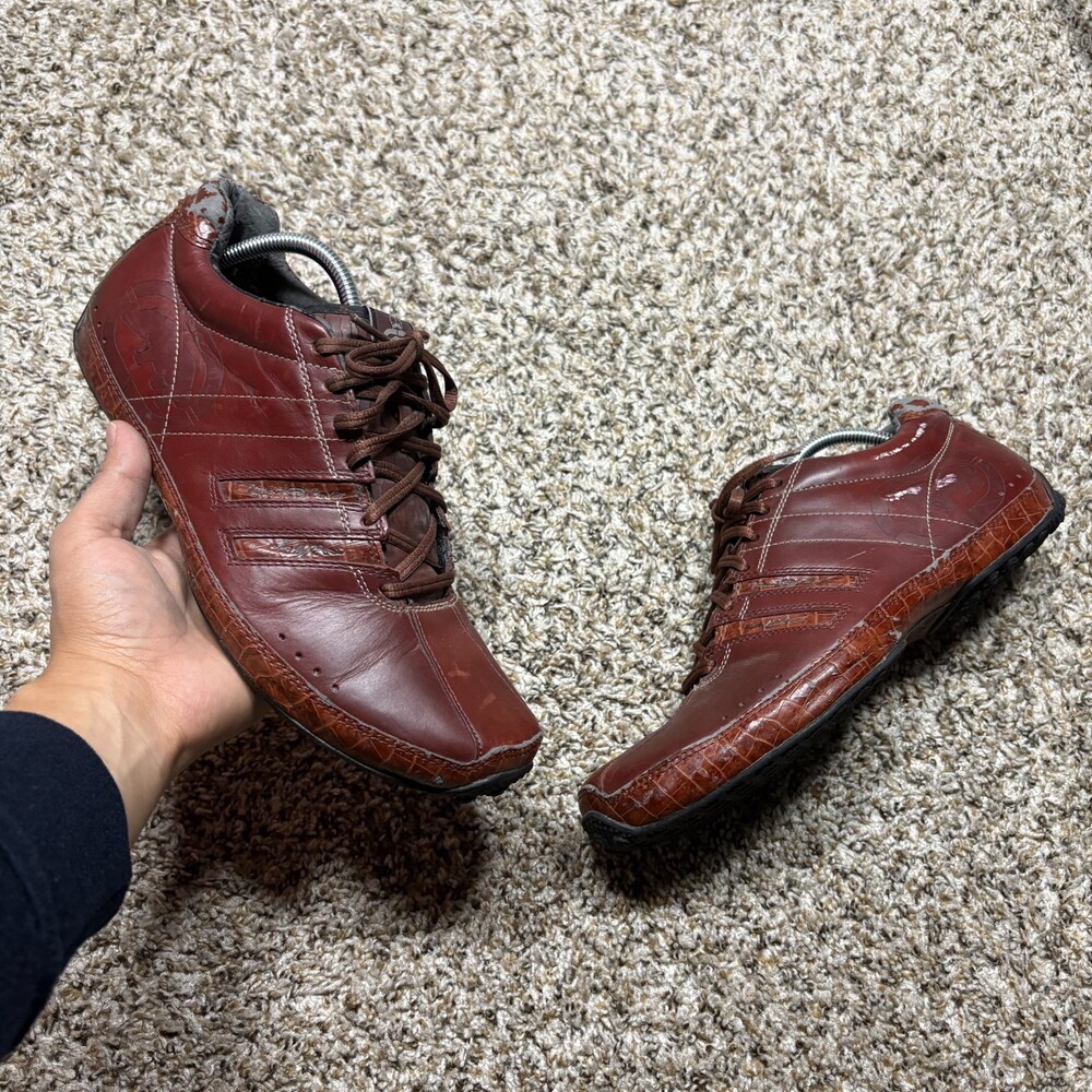 Vintage y2k Ecko Unltd James Expert Trainers Burgundy Men's Size 10.5